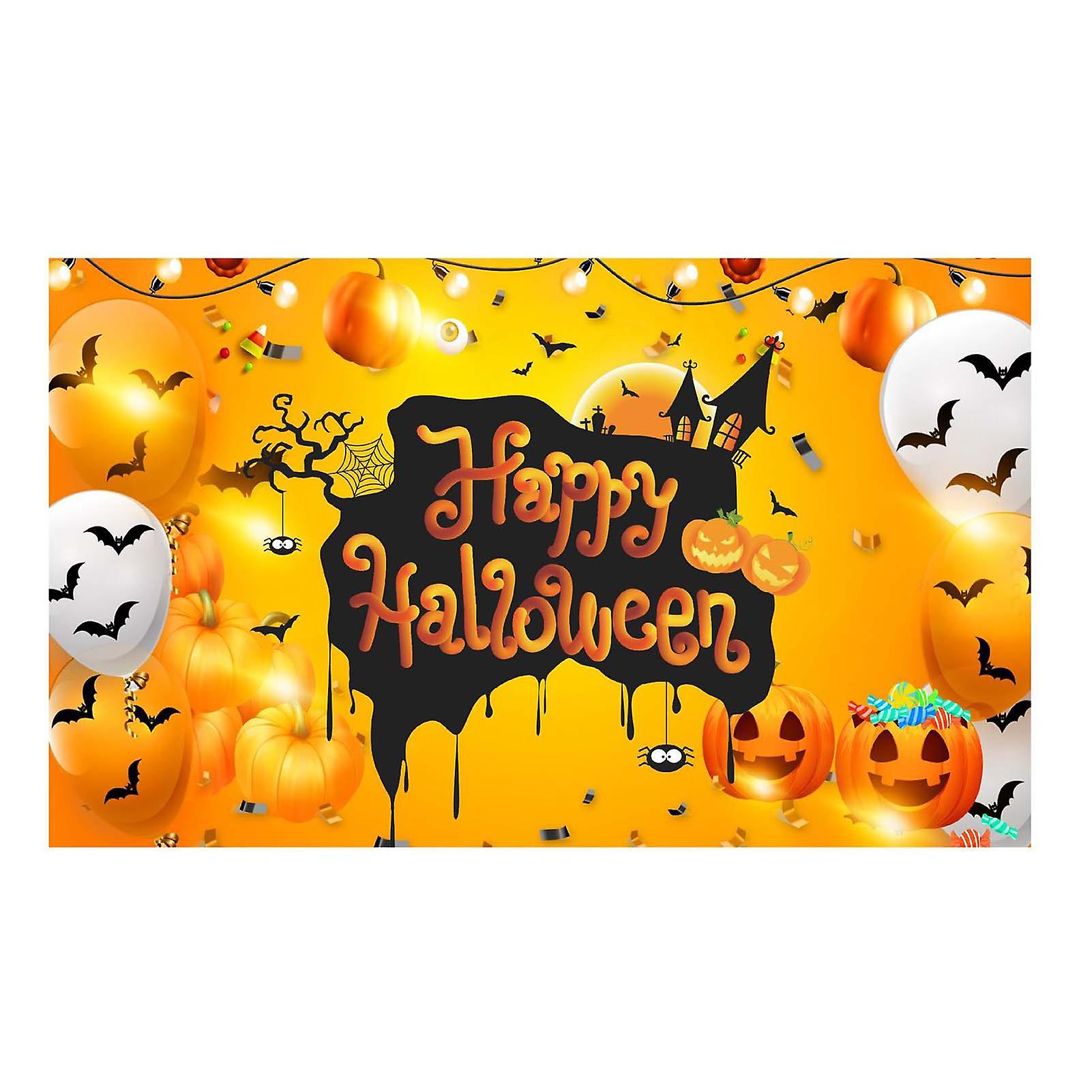 Halloween Large Poster Backdrop Quick And Easy Installation Banner For Home Garden Party Decoration