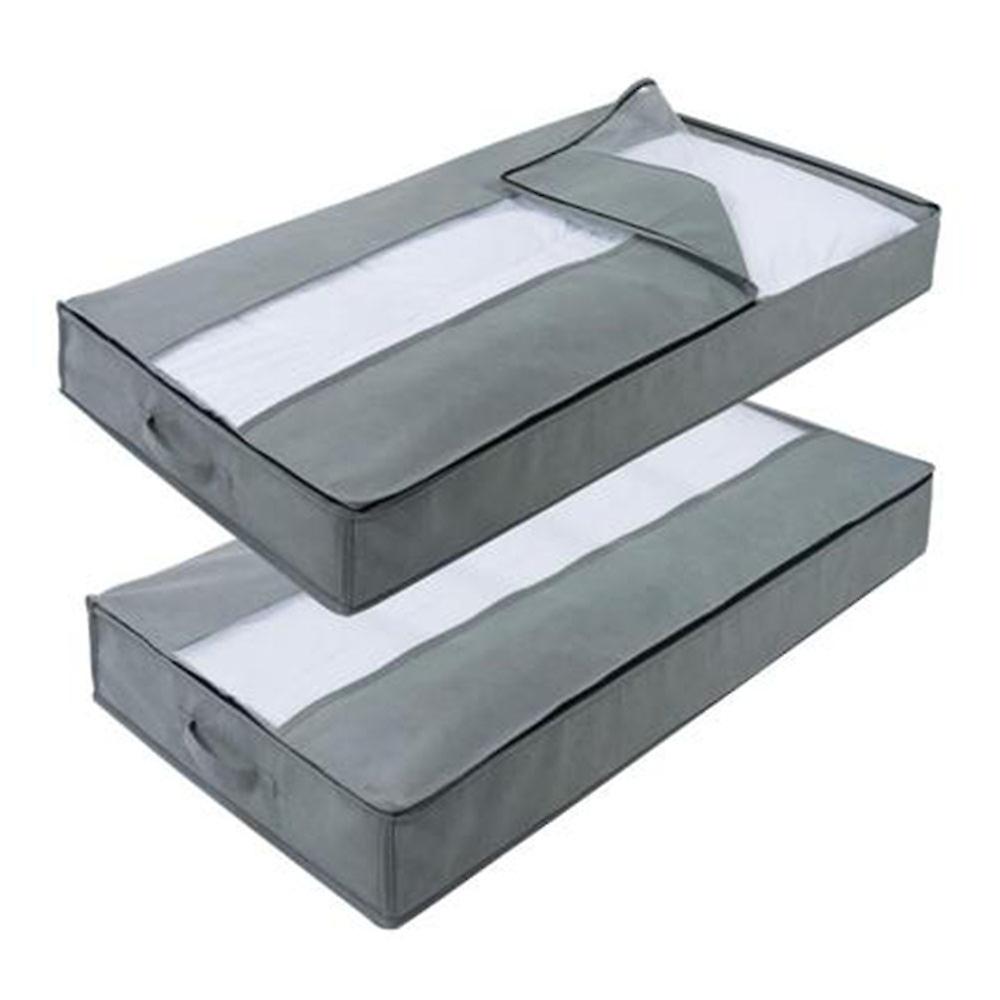2 Pack Underbed Storage Bag Organizer
