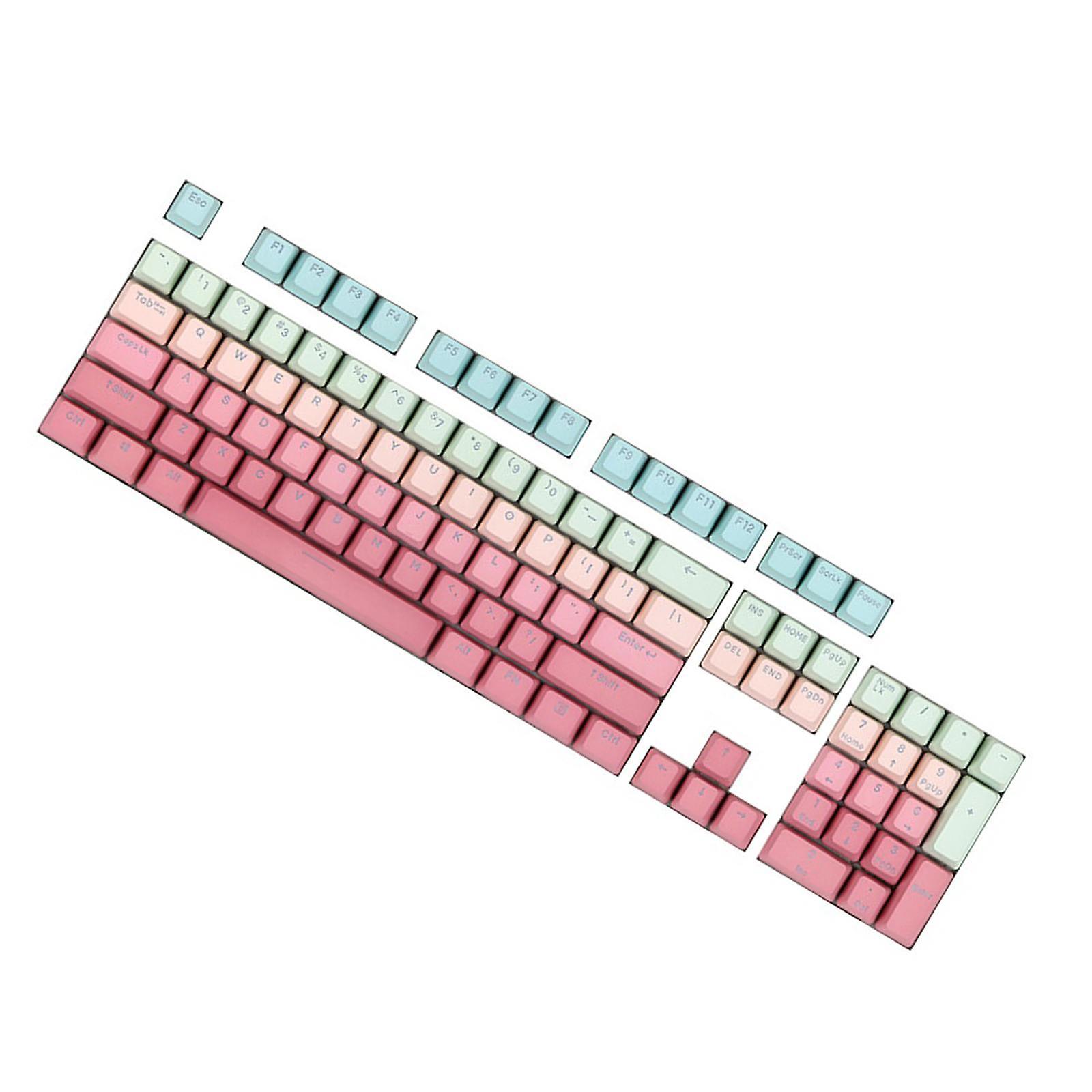 DIY PBT 104 Keys Keycaps for 68 Mechanical Keyboard Exquisite top printed