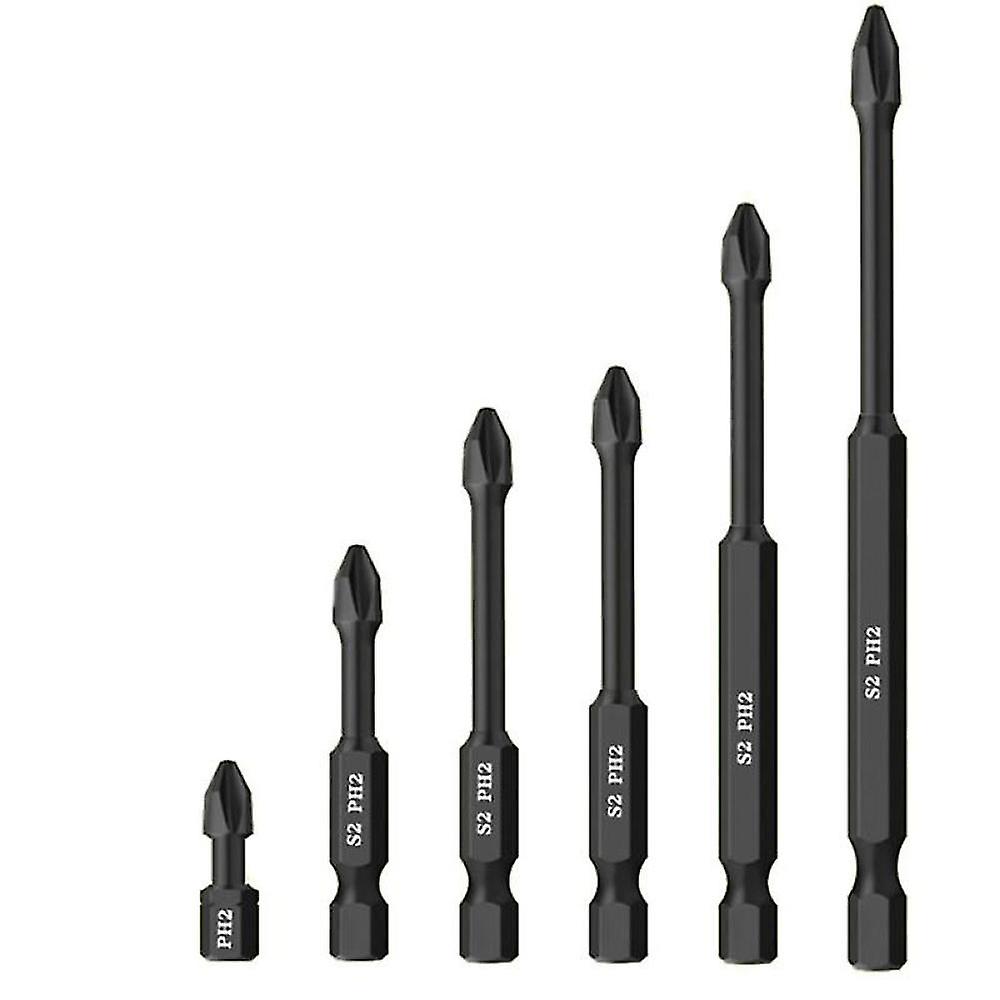 6 Size Phillips Bits Screwdriver Set Precision Magnetic Electric Bits