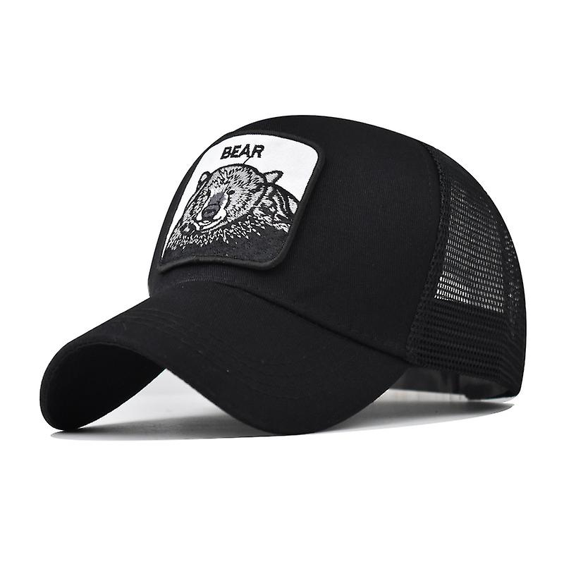 الدب التطريز صافي قبعة الرجال أنثى الحيوان البيسبول