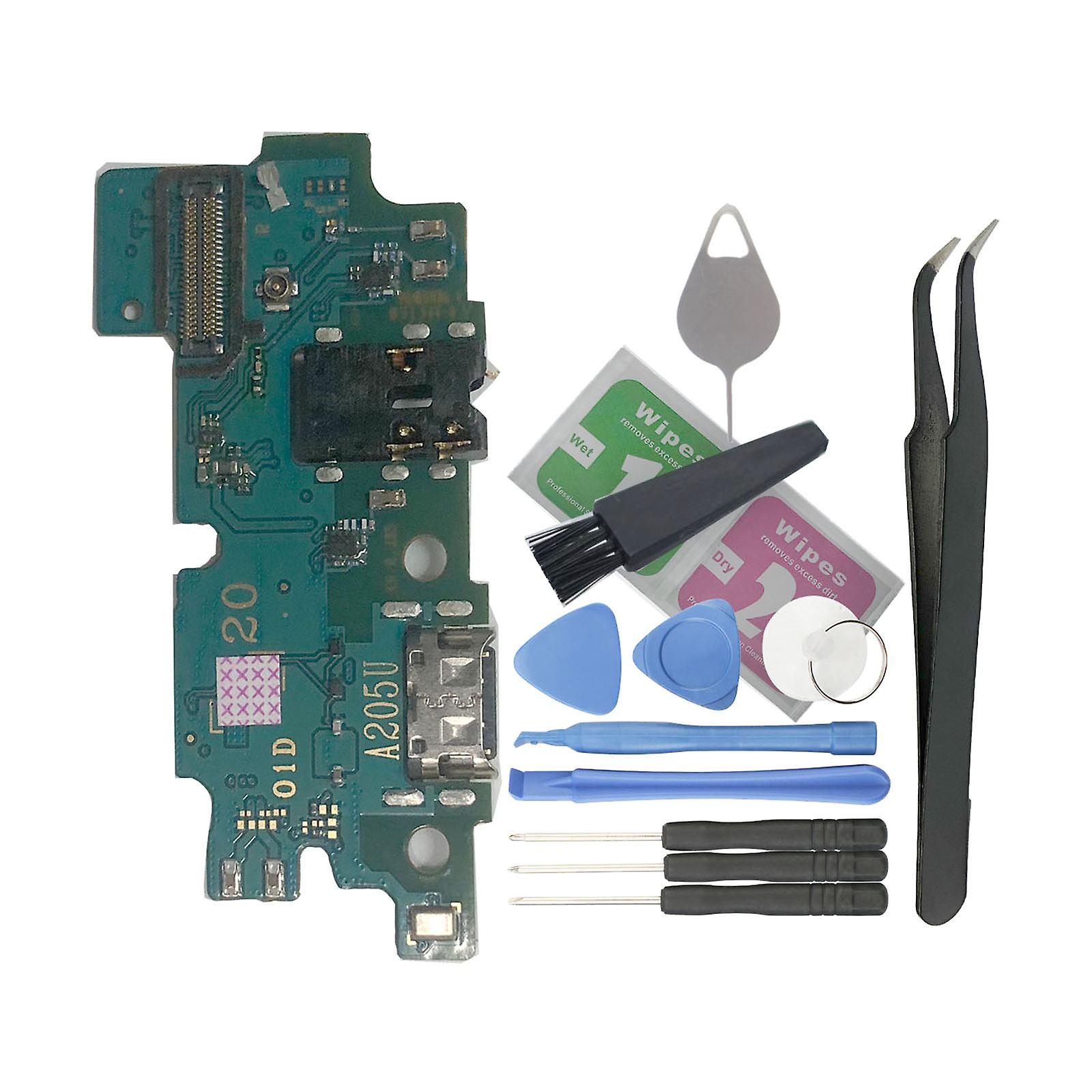 USB Charging Port Flex Cable Replace for A20 SMA205U A205U with Tools