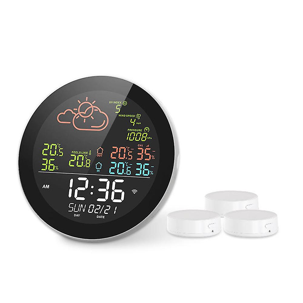 Multifunctional Home/office Weather Station Color Digital Display Clock