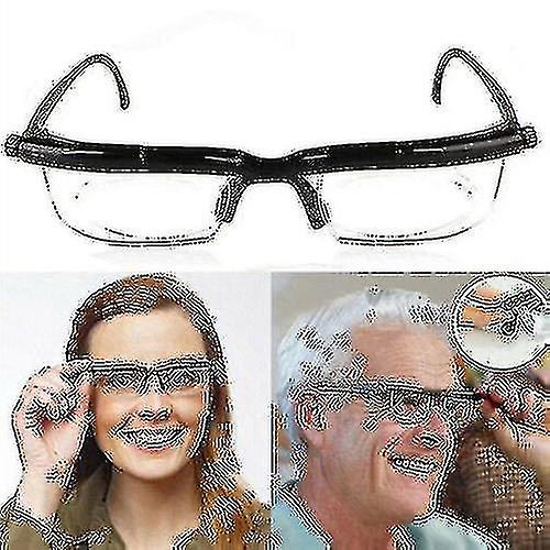 Adjustable Eye Glasses Dial Vision Variable Focus Eyewear Distance Reading
