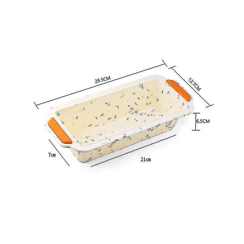 Bakeware Sets Dark Gray Rectangular Silicone Bread Pan Mold Toast Bread Mold Cake Tray Long Square Cake Mould