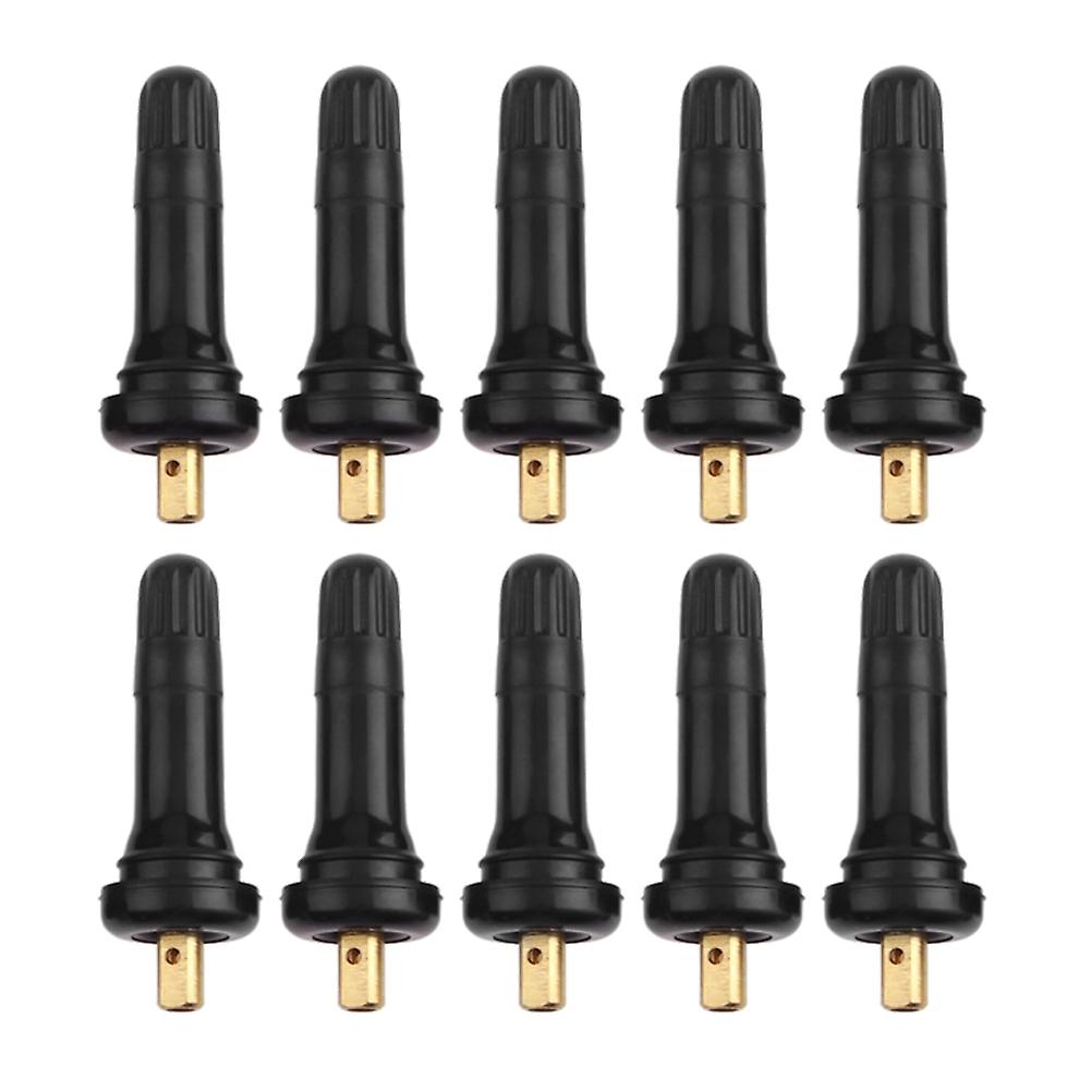 10pcs Car Wheel Tpms Tire Pressure Sensor Valve Stem Black Valve Stem Tire Sensor Service Kit Tpms Accessories For Buick