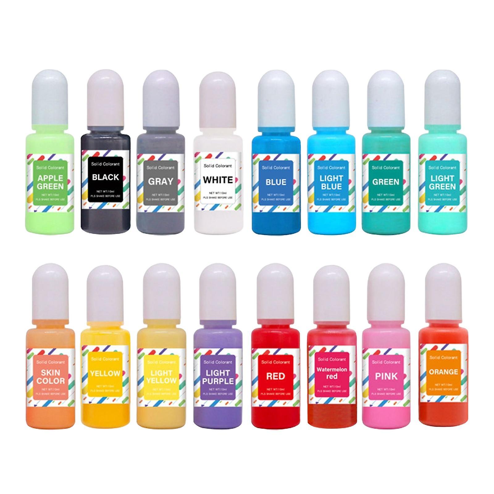 16x Epoxy Resin Pigment Soap Crafts Art Paint Epoxy Resin Color Dye Colorant