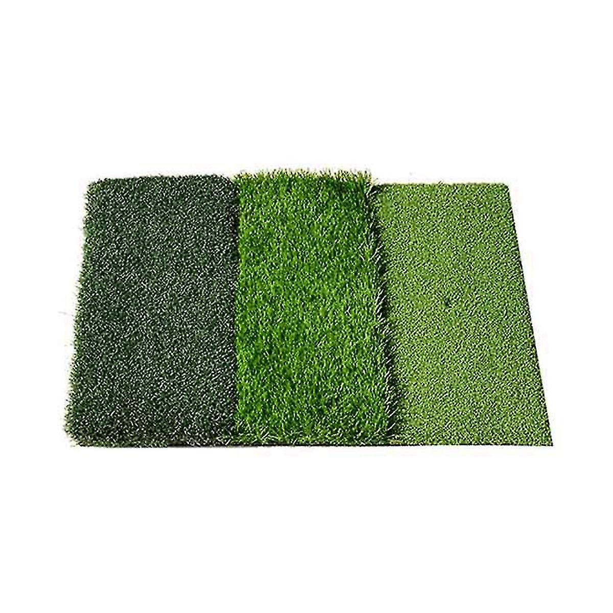 Golf Practice Mat Foldable Nylon Grass Belt Rubber Indoor Backyard Golf Training Hitting Mat
