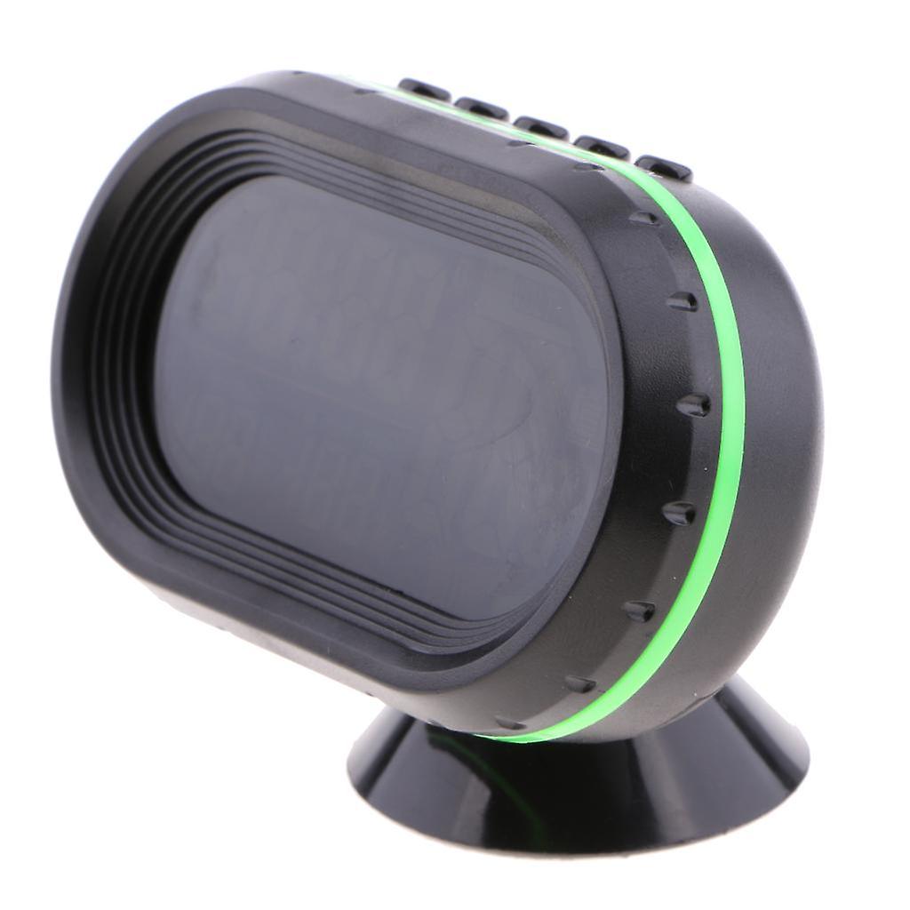 12V Car Digital Thermometer Voltmeter Clock Alarm Monitor blue