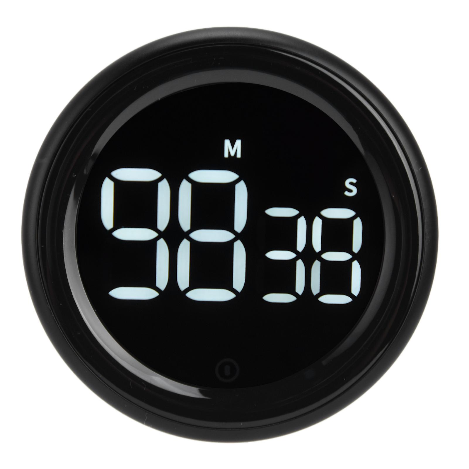 Mute Magnetic Digital Countdown Timer Reminder with LED Display 3 Level Alert for Home Kitchen Classroom