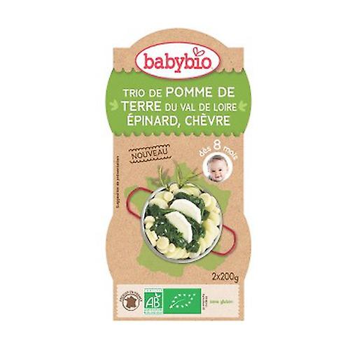 Bowl Menu Potatoes Spinach Organic Goat (from 8 months) 2 units of 200g