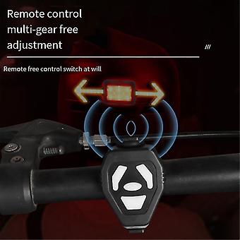 Bicycle Helmet Light Taillight Rechargeable Turn Signals Light Wireless Remote Mountain Road Bikes Scooter Part Red