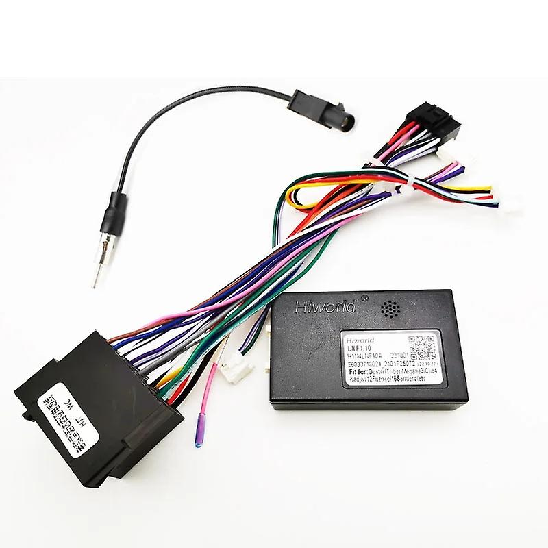 CAN Bus Decoder Plug to ISO Connector Car Head Unit Cable Adapter for Renault Duster Sandero Symblo