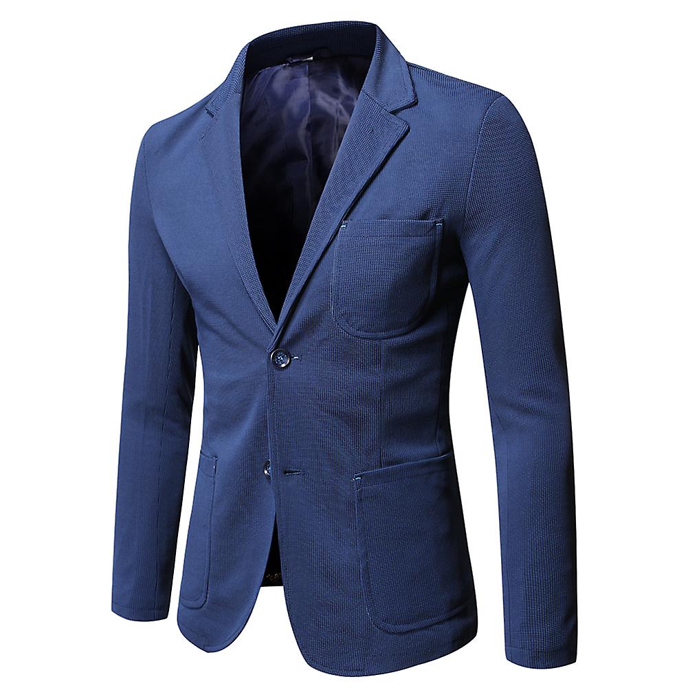 Cloudstyle Men's Classic Solid Color 2 Button Suit Jacket
