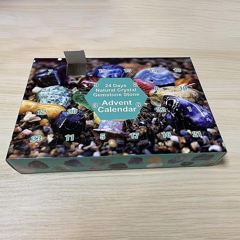Christmas Advent Calendar,24 Days Natural Stone Gift Box,2024 Advent Calendar