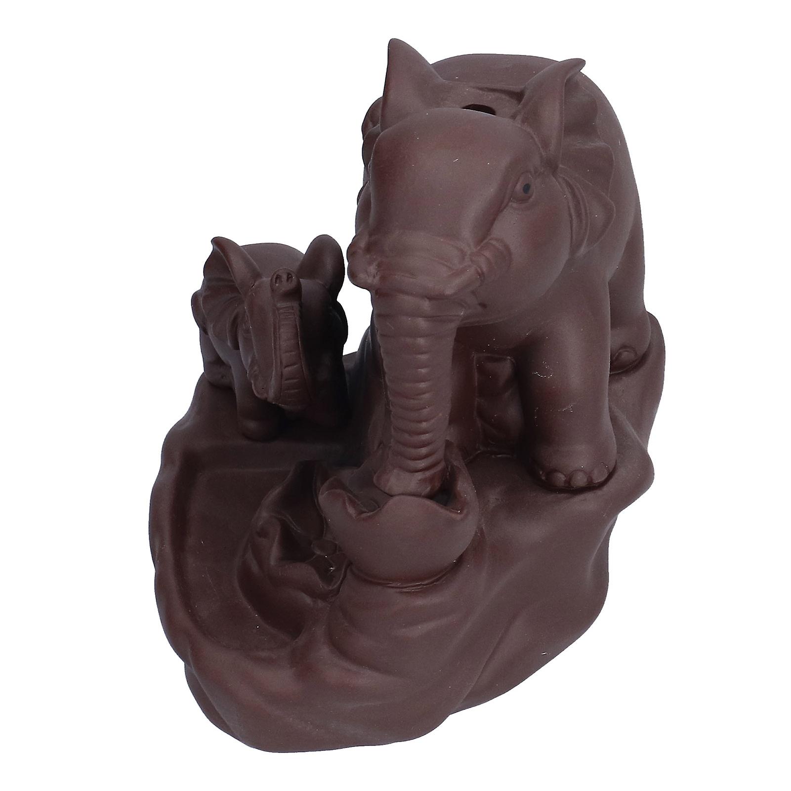 Incense Burner Holder, Backflow, Elephant Shaped, Aromatherapy Ornament