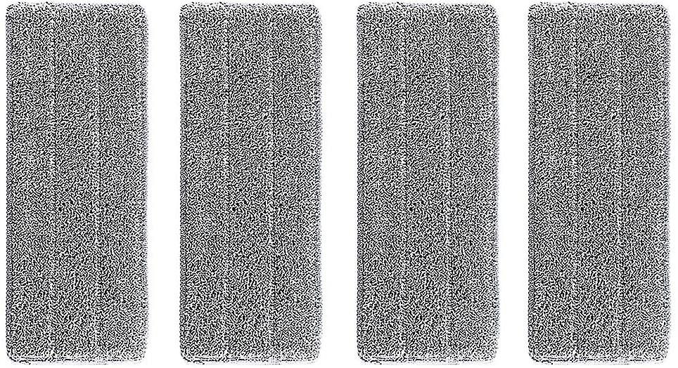 Mopp-Eimer-System, 4 x Tücher, Ersatz-Wischset von 4 grauen einfachen Mopp, Mopp-Set