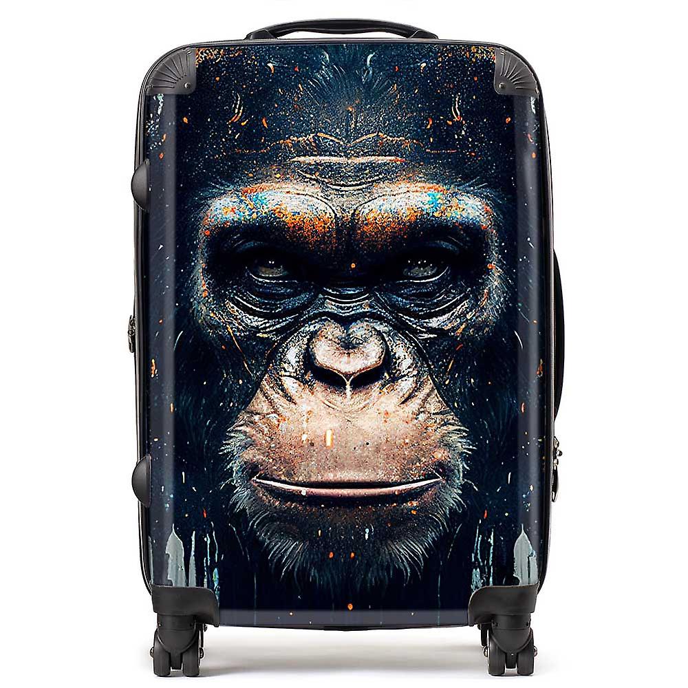 Gorilla Face Splashart Suitcase