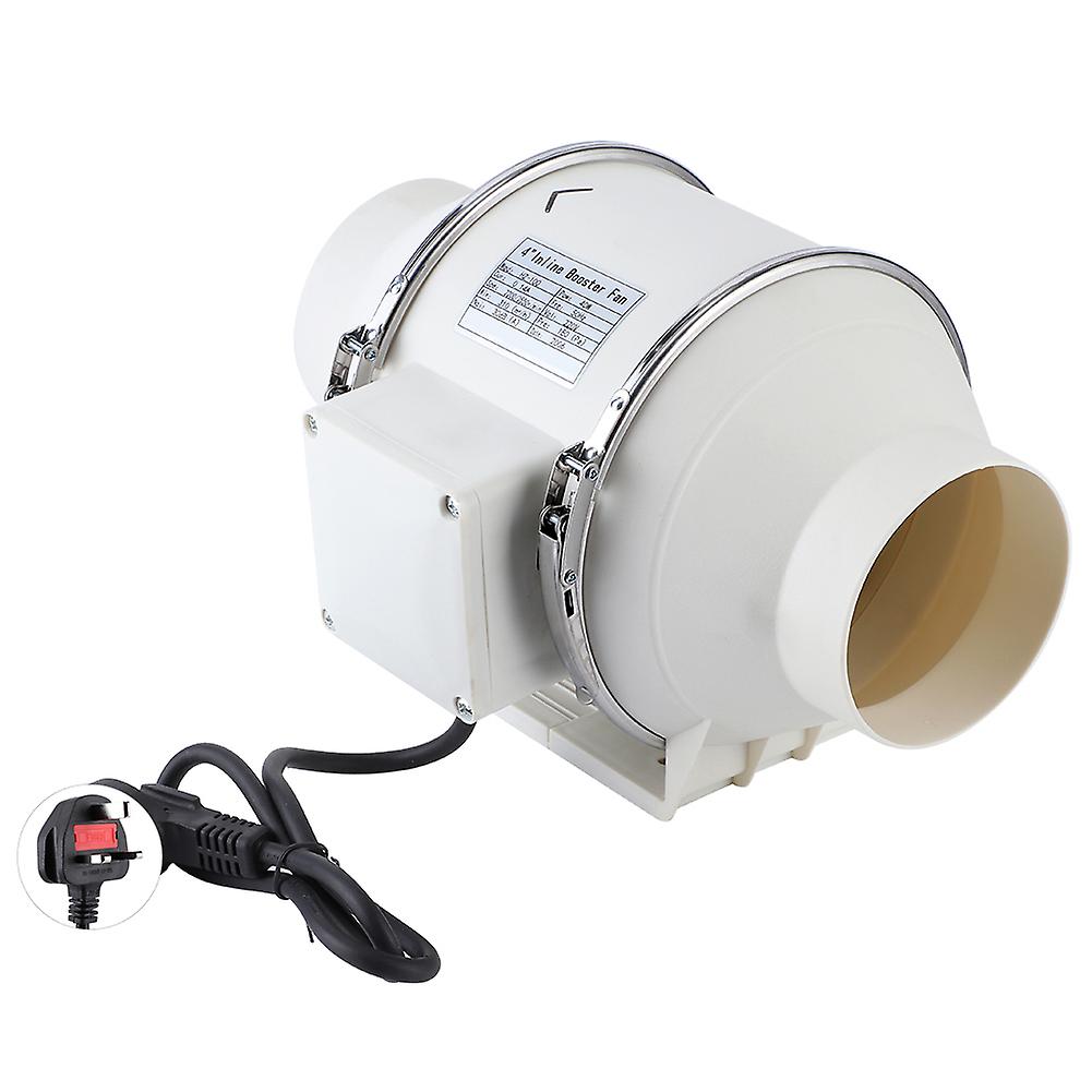 High Efficiency Inline Duct Fan Air Extractor Bathroom Kitchen Ventilation System 220V UK Plug 40W