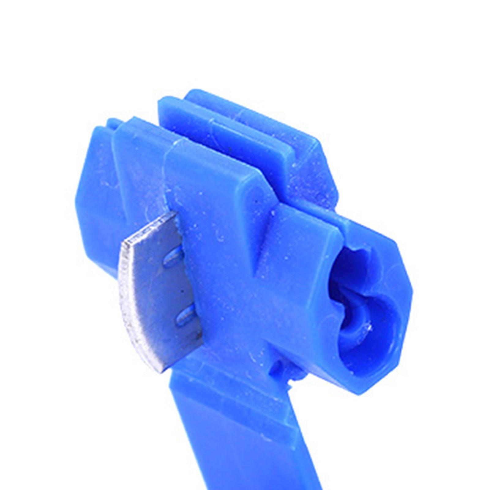 100Pcs Solderless Quick Splice Snap Wire Connector PP Casing Copper Accessory for Wiring 