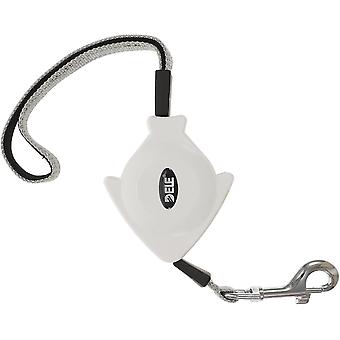 Heavy Duty Retractable Dog Leash - Automatic Rope, White - for Large Breed Dogs