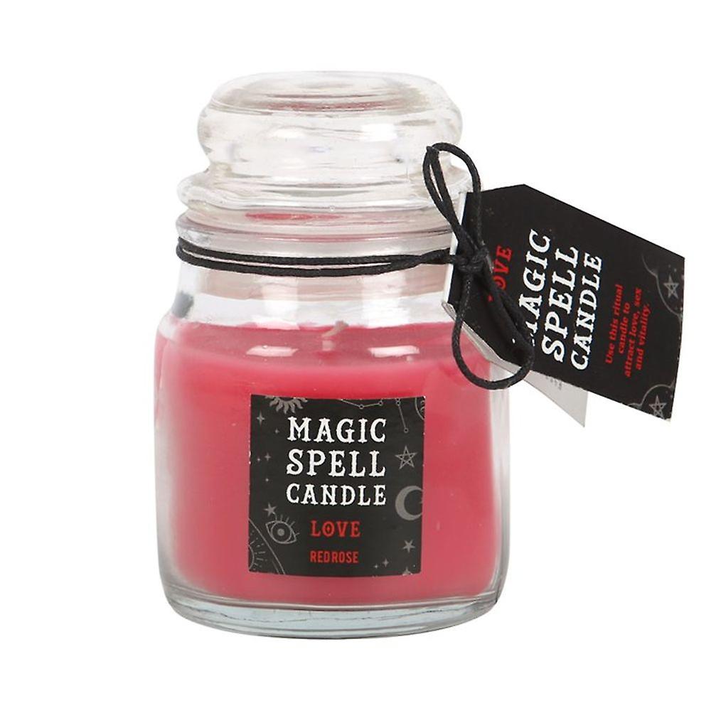 Rose 'love' Spell Candle Jar