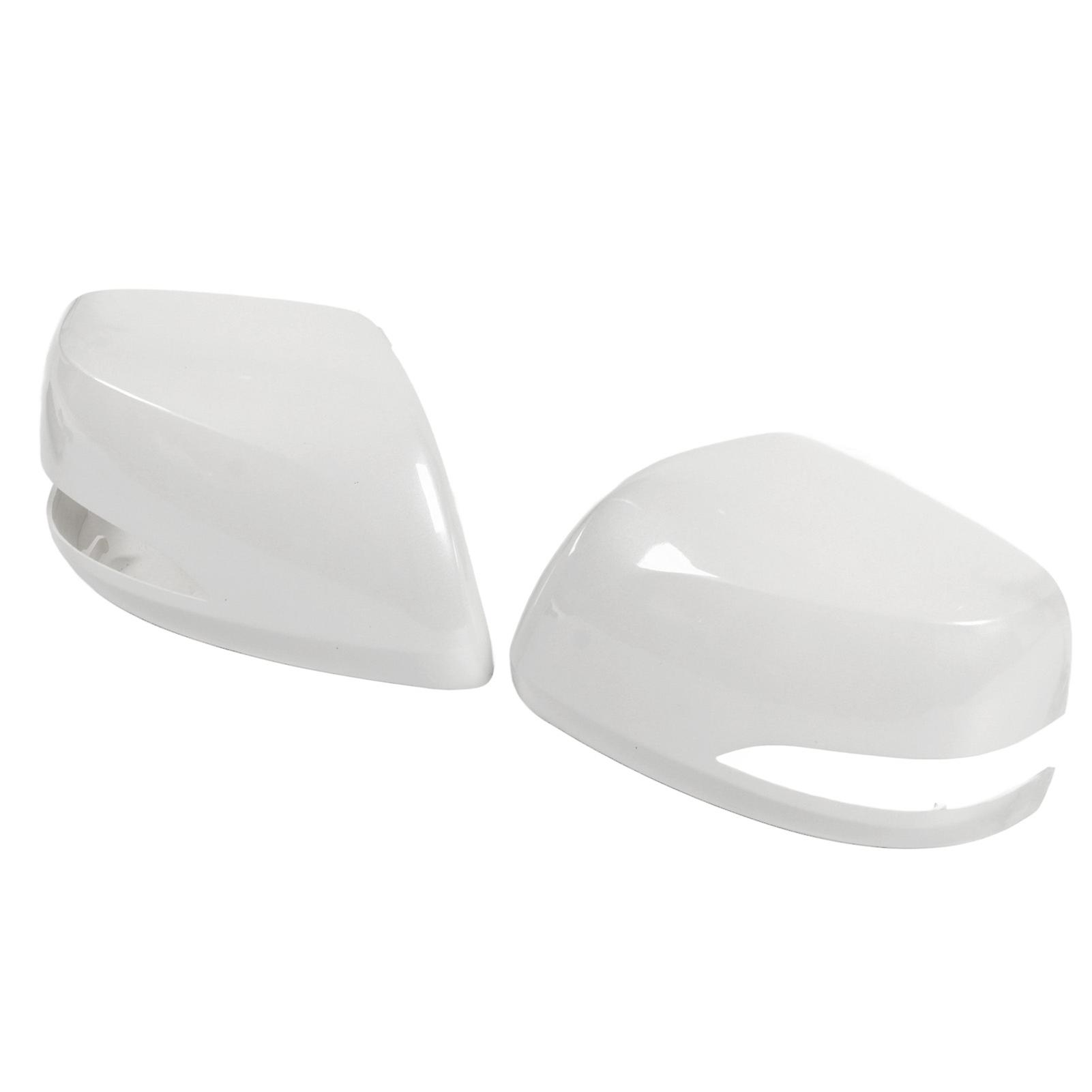 2PCS Rearview Mirror Cover Effective Protection Car Wing Mirror Cap Replacement For LX570 2007‑2010 White 