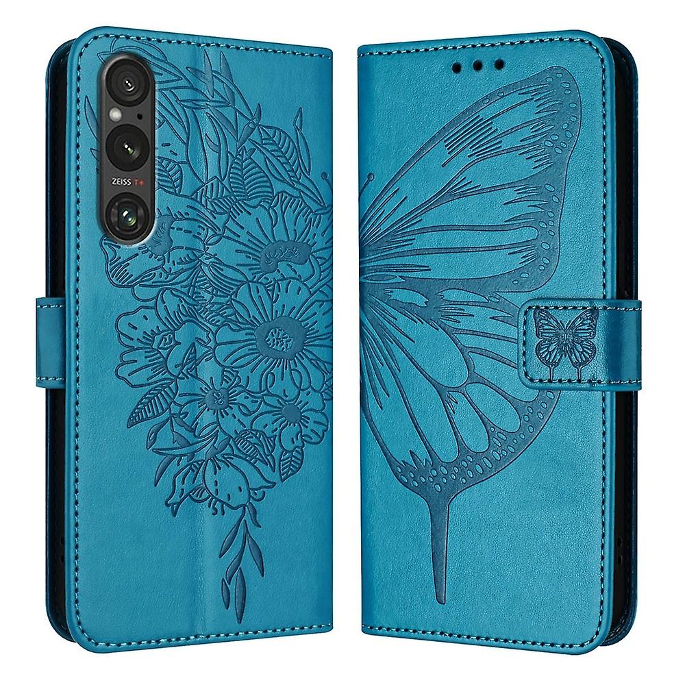 Embossed Butterfly PU Case For Sony Xperia 1 V