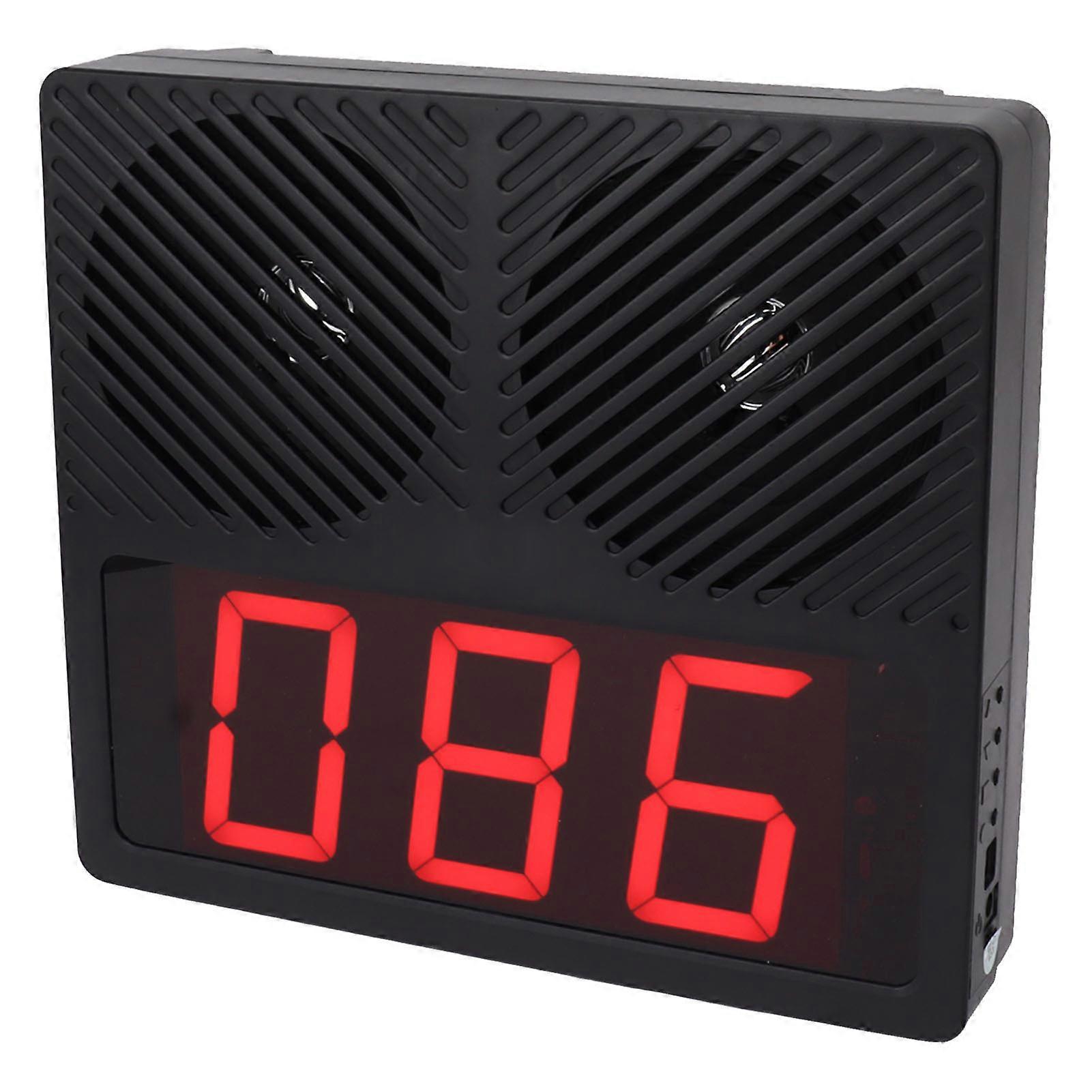 Queue Calling System 20W Wireless 265x235x65mm Mattschwarz UK-Stecker