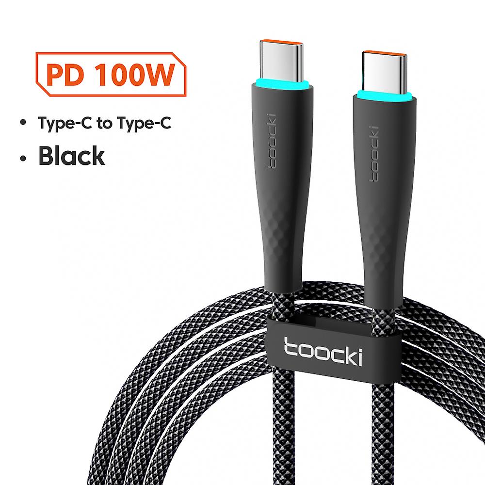 Toocki Pd 100w Usb C To Type C Cable Fast Charging Charger Cable For Macbook Huawei Xiaomi Poco Samsung Data Cord Usb-c Cable 3m