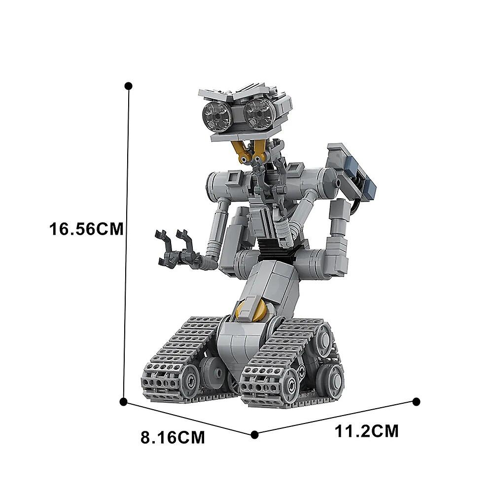 Short Circuit Johnnyed5 Robot Building Blocks Moc Tracked Droid Diy Model Sets Mechanical Robots Toys Birthday Gift Kids Adult