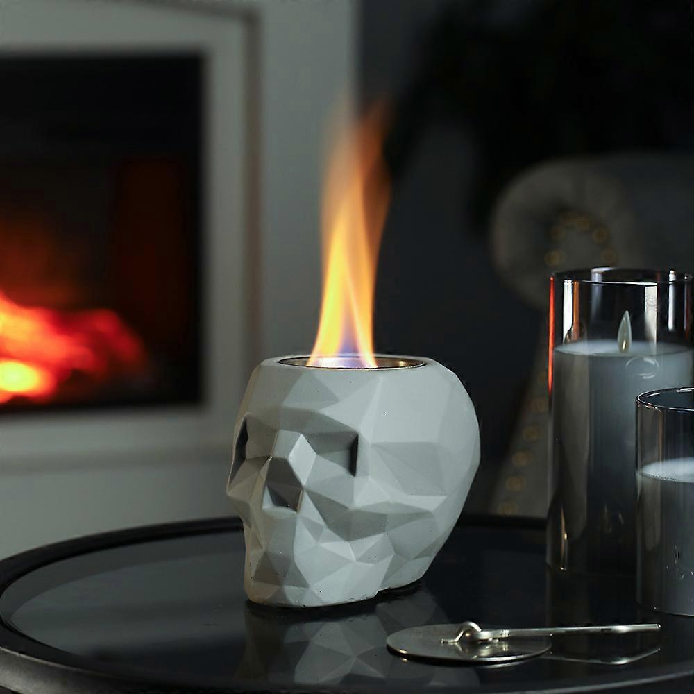Tabletop Skull Bio Ethanol Fireplace