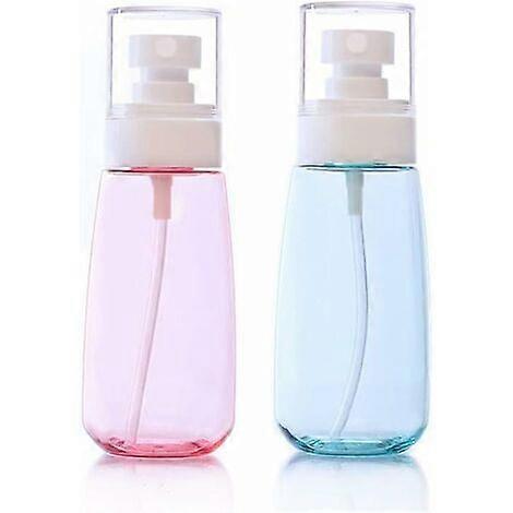2 Pieces 60ml Spray Bottles, Empty Refillable Pump Bottles Fine Spray Bottle, Body and Face, for Travel and Outdoors