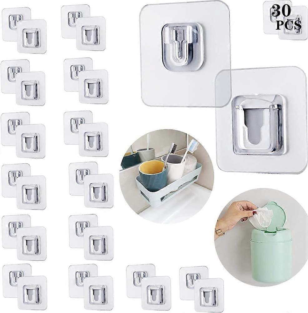 Double-sided adhesive wall hooks for bathroom and kitchen