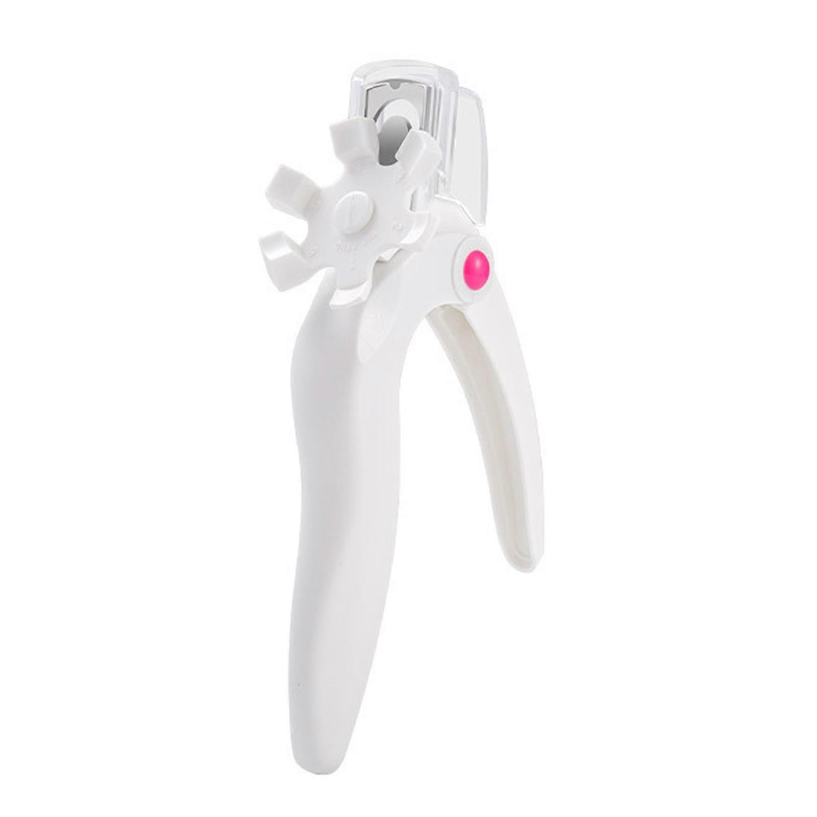 Adjustable Acrylic Nail Clippers with Sizer, 155x89mm White