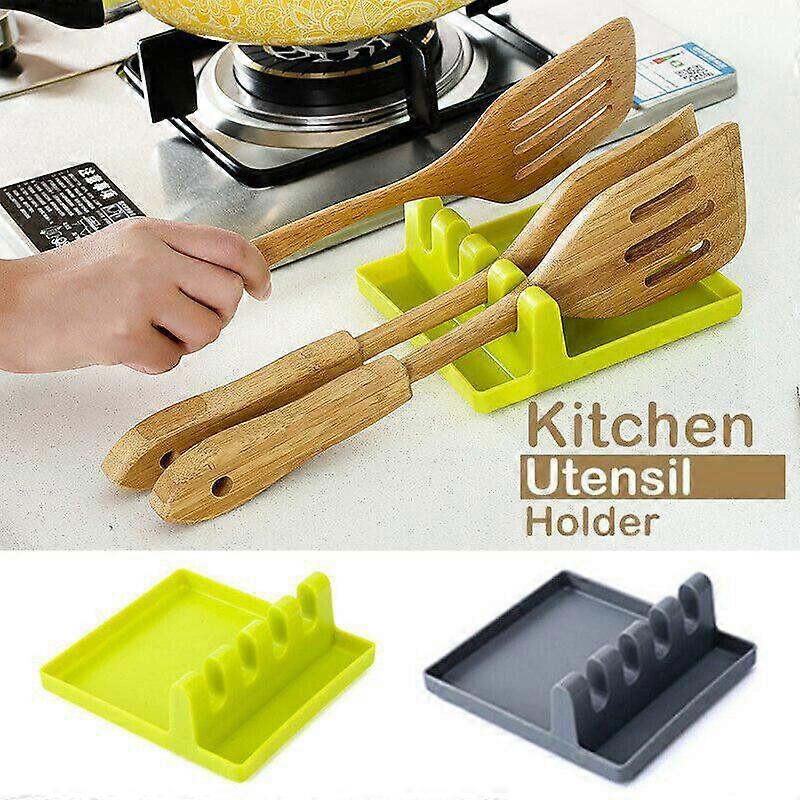 Kitchen Heat Resistant pp Spoon Rest Cooking Utensil Spatula Holder Tools