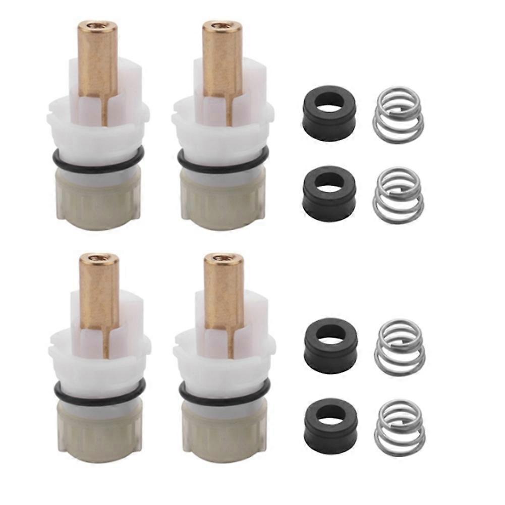 4 Pieces RP25513 Faucet Stem Replacement with Rubber Seats and Springs Suitable for Kitchen Repair