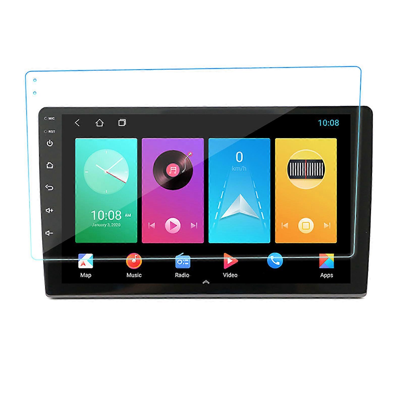 Navigation Screen Protector Anti Glare Anti Fingerprint Central Control Navigation Tempered Film with Cleaning Kit for Car 9 Inch