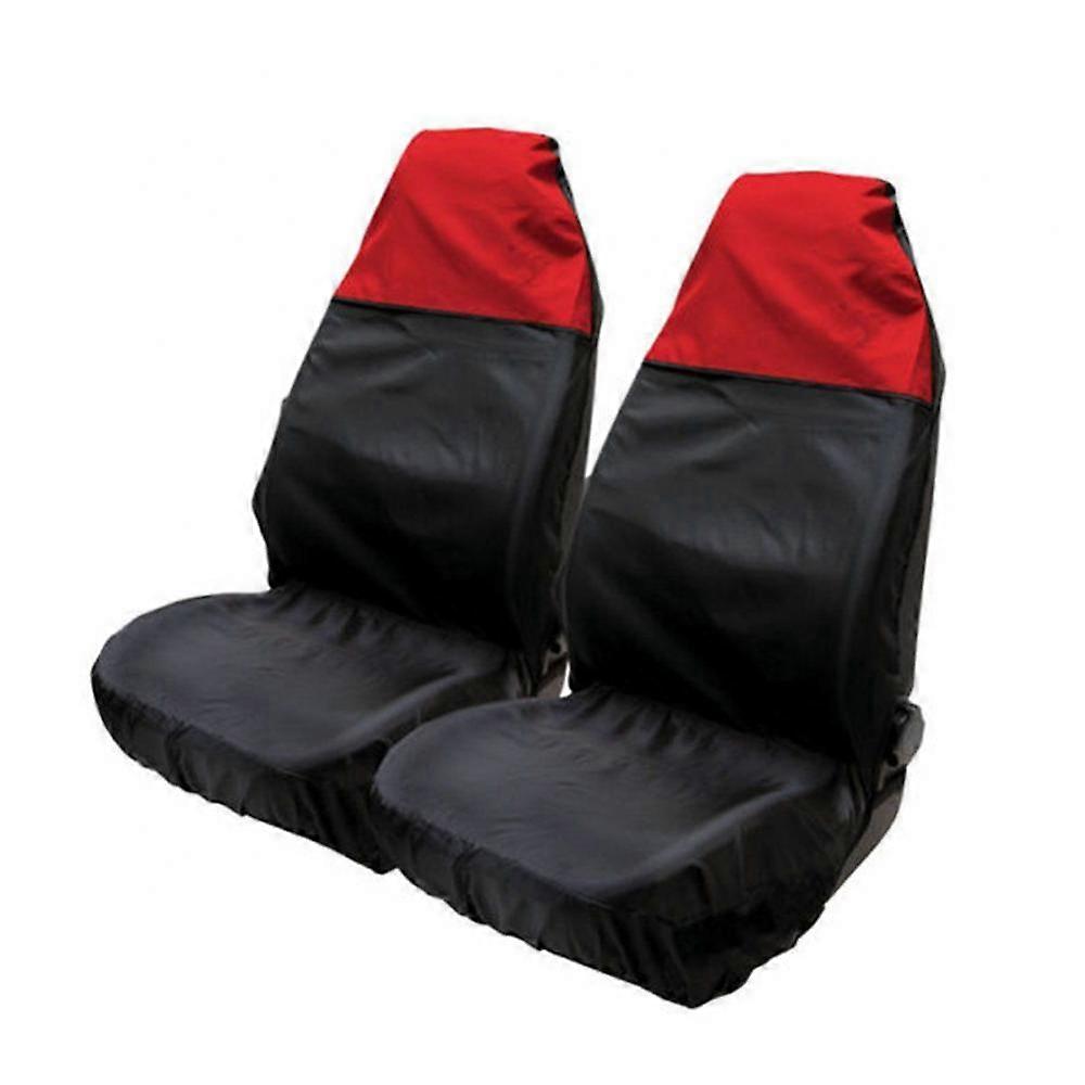 Cubierta de asiento universal impermeable 2pcs Car Auto Van Heavy Duty Protector Case