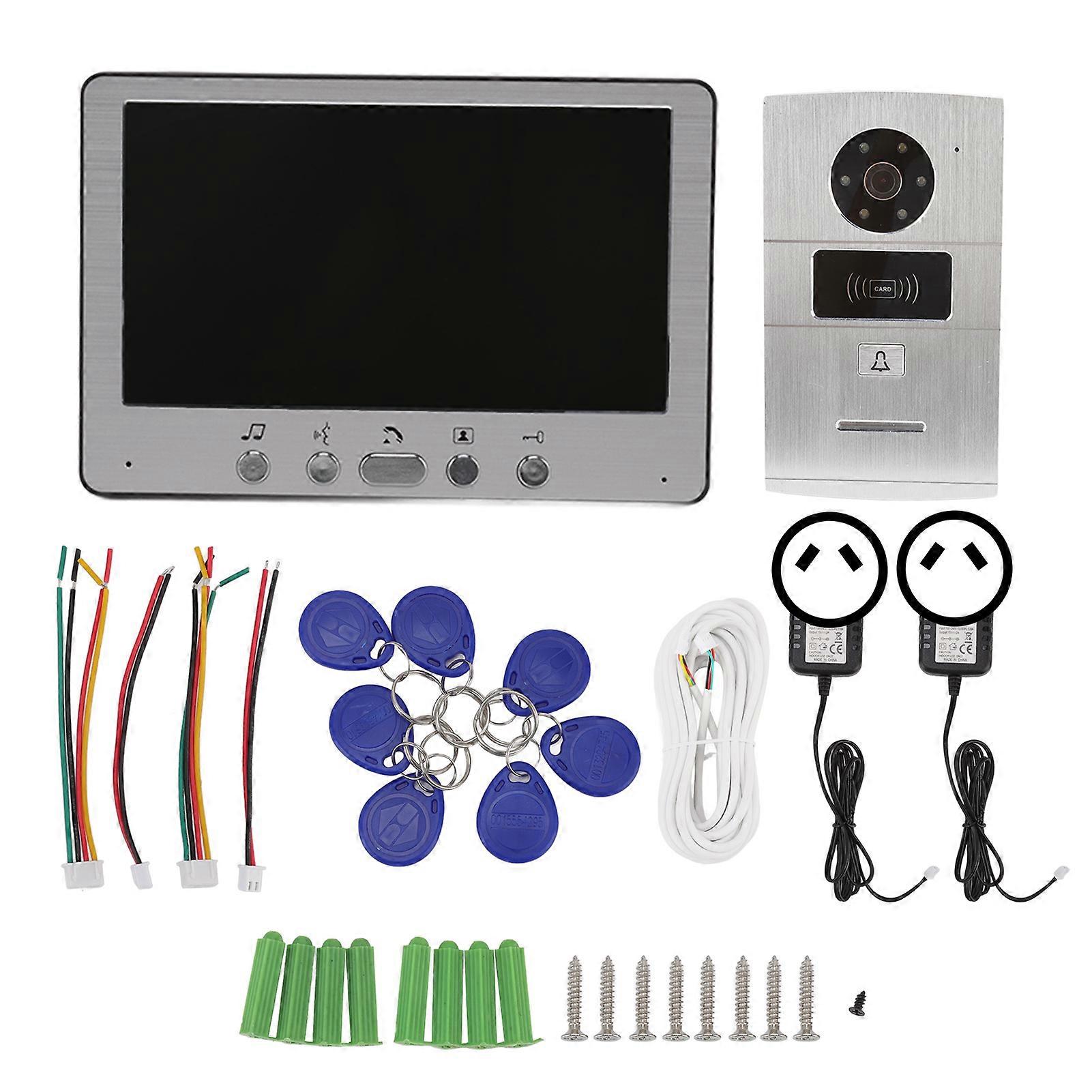 Video Door Phone Doorbell Multifunctional Wireless Smart Video Intercom System For Home Ac 100v240v Au Plug