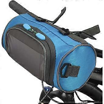 Fahrradlenkertasche mit wasserdichtem Touchscreen, große Rahmentasche für Fahrrad-Vorderradpaket