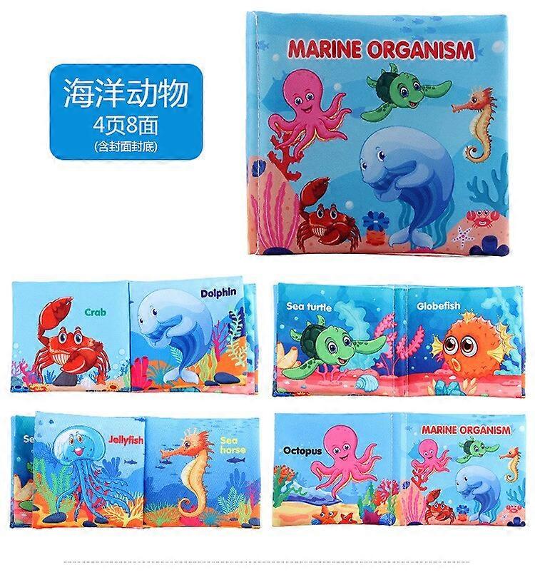 Livre en tissu pour bébé, dessin animé, visage d'animal, cognition, lecture, puzzle, jouets, enseignement éducatif précoce, livre en tissu pour tout-petits, cadeaux | |