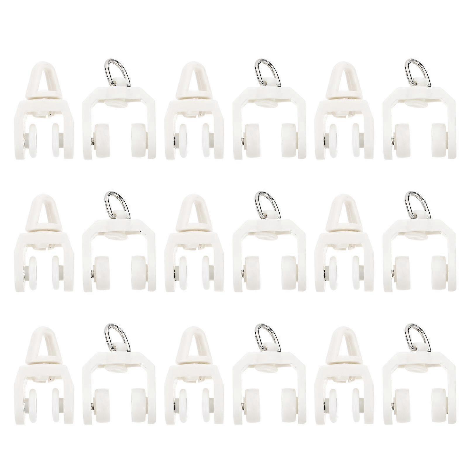 50pcs Curtain Track Glider Track Rollers Curtain Track Rollers