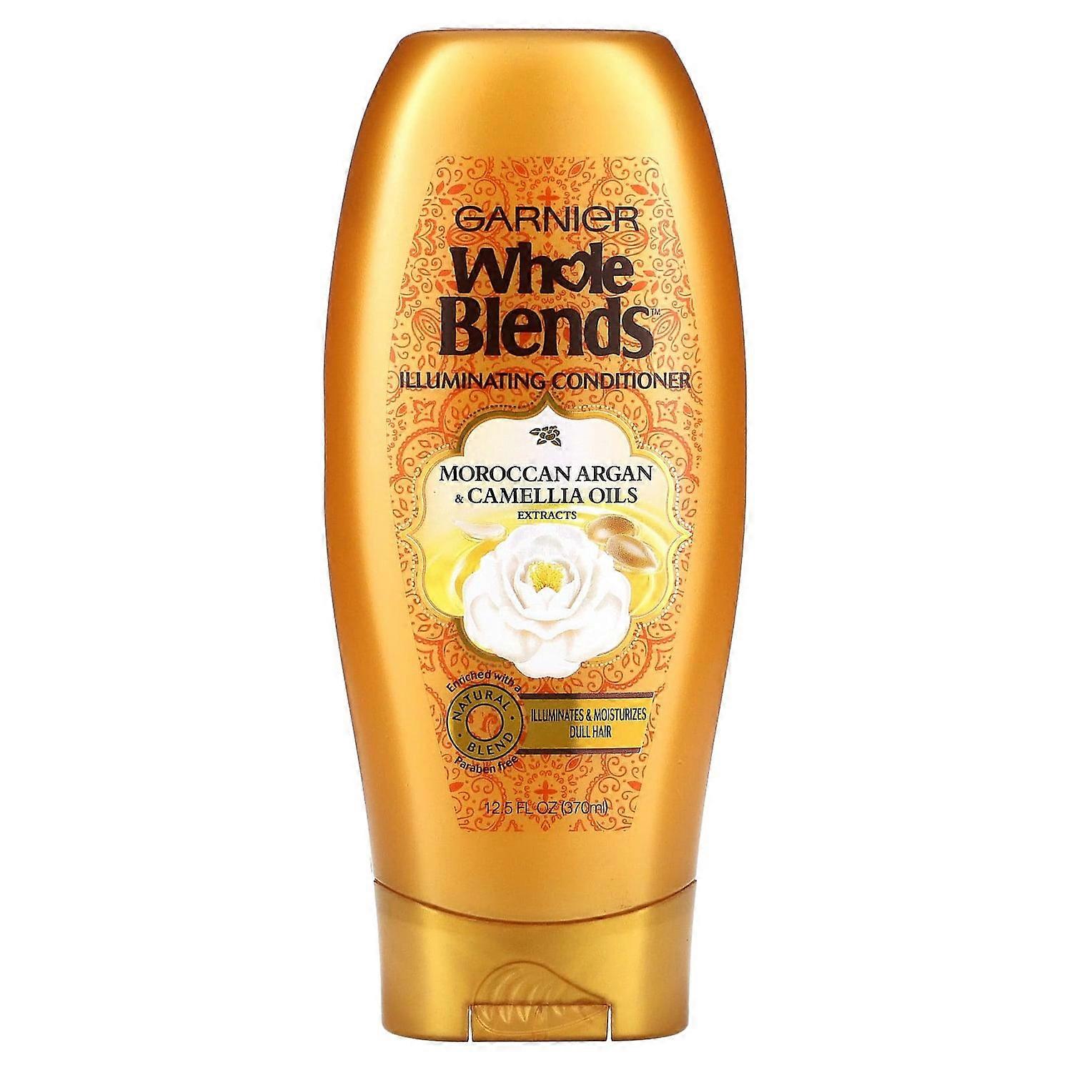 Garnier, Whole Blends, Illuminating Conditioner, Moroccan Argan & Camellia Oils Extracts, 12.5 fl oz