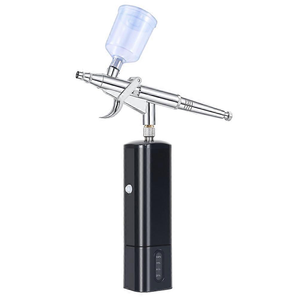 Airbrush Compressor Battery Replaceable Cordless Kit Trigger Spray Pen con Power Display Multi-purpose For Car Paint Makeup