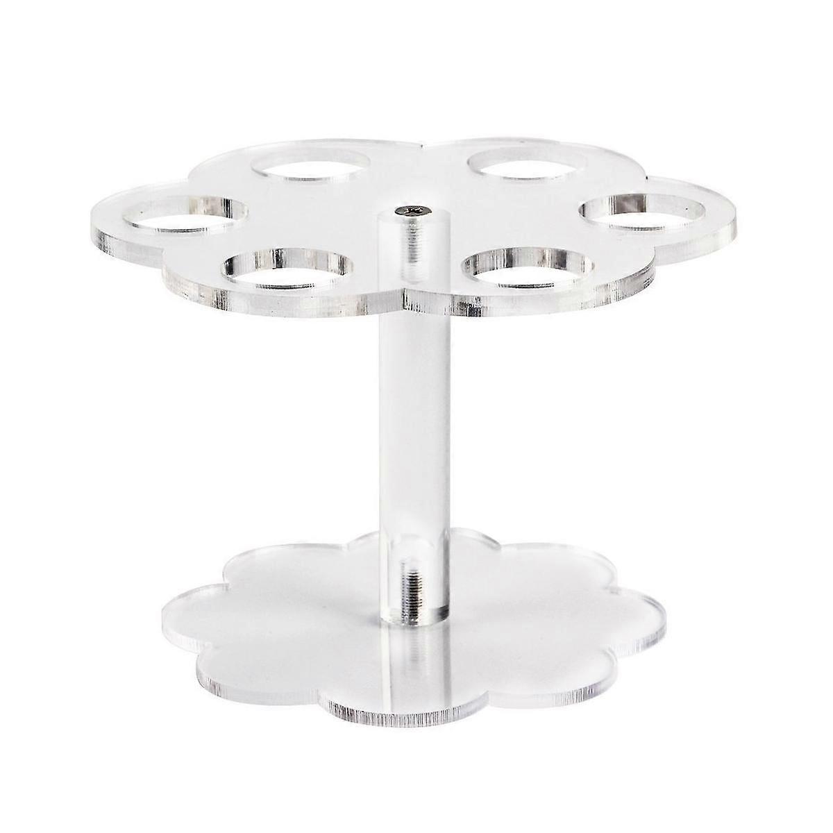 1pcs 6 Holes Acrylic Ice Cream Cone Stand Holder Transparent