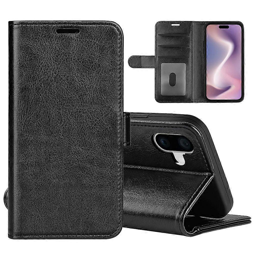 Lompakkokotelo iPhone 16 Plus - Musta