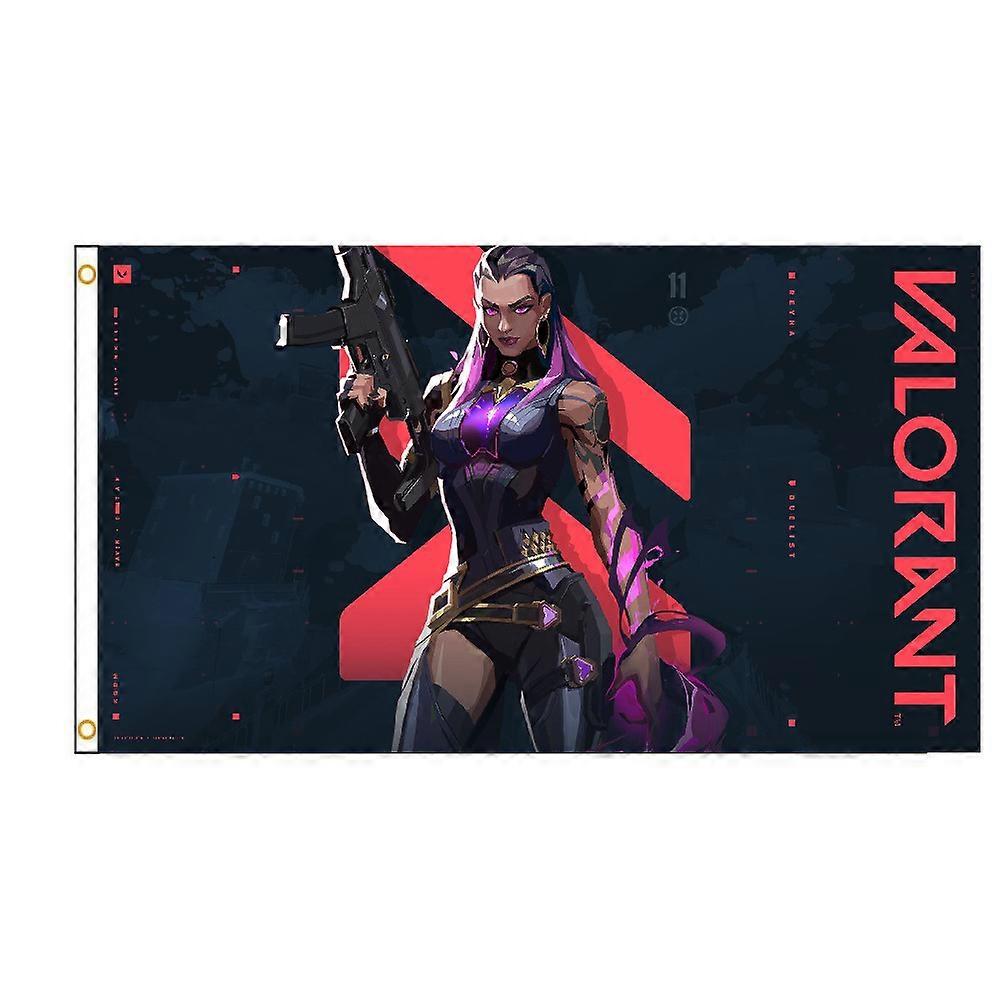 Reyna Valorant Flag Banner Style 161