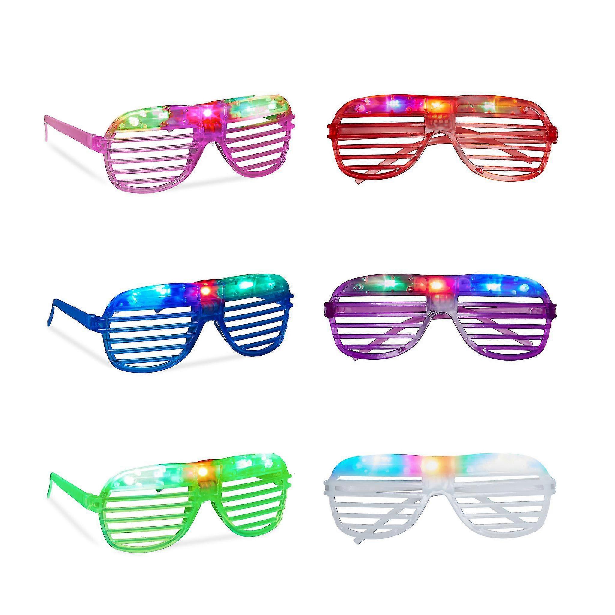 6pcs Ed Glow Glasses Rat