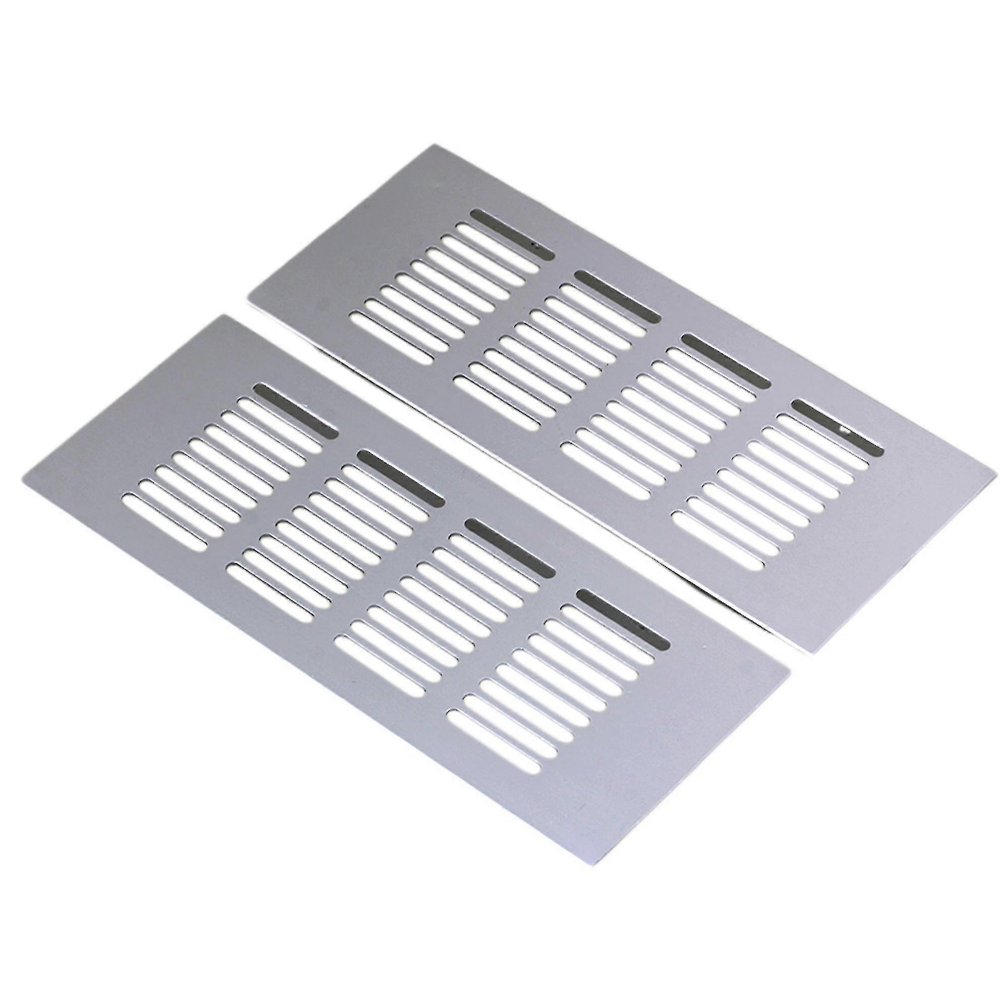2pcs 200mm Silver Color Alloy Wardrobe Ventilation Vent Grille